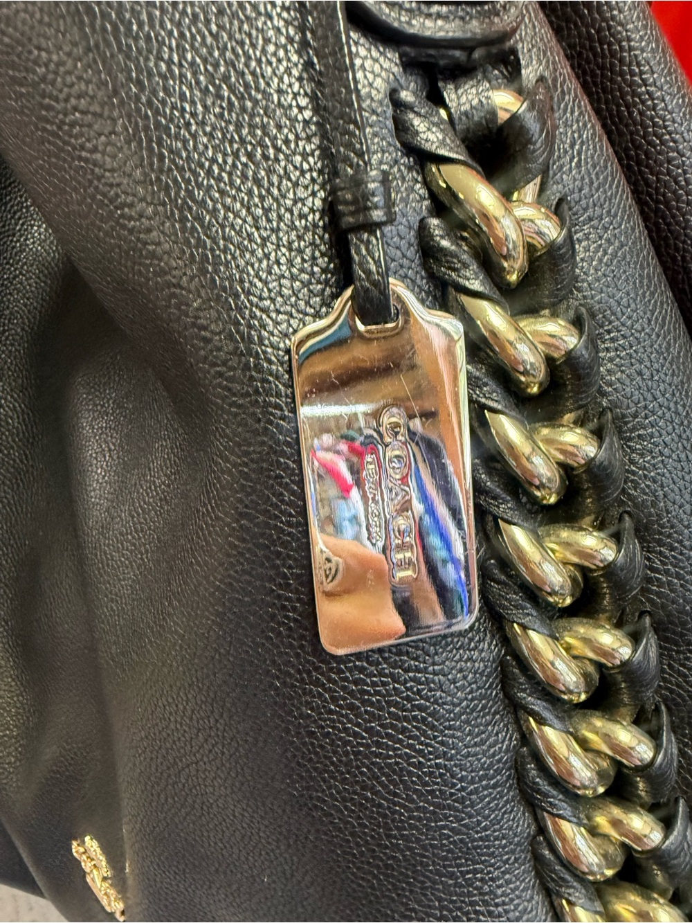 🖤GUC Coach Black Leather Shoulder Bag - Picture 5 of 15
